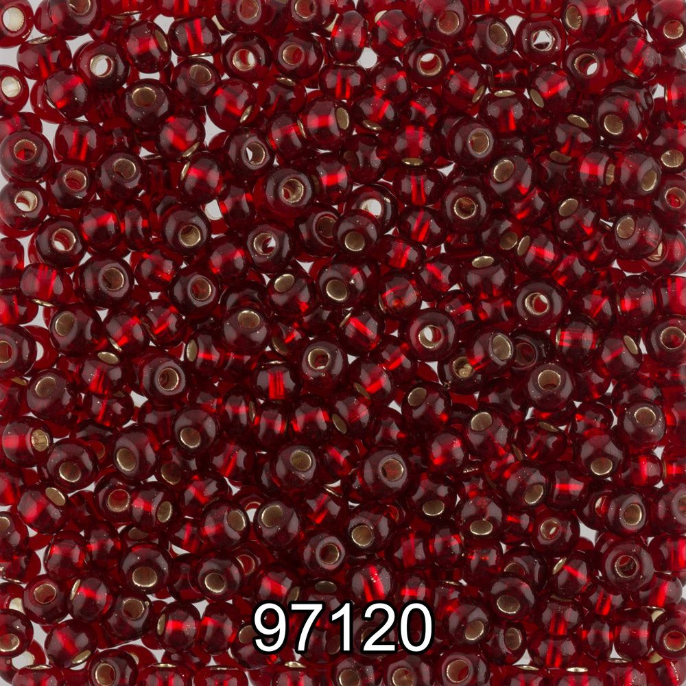 Бисер Preciosa 10/0 (2.3 мм), 500 г, 97120 (Ф185) т.красный