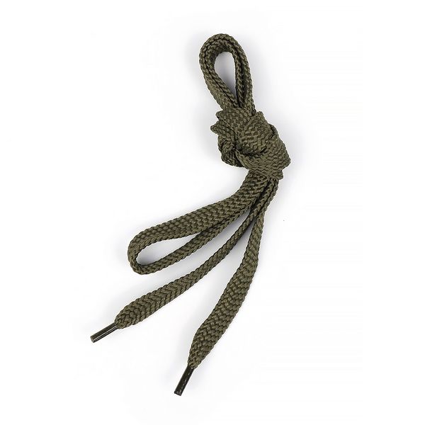 Шнурки плоские полиэфир 15 мм, цв.хаки 8199 (5182) арт.57.15 150см уп.50 шт