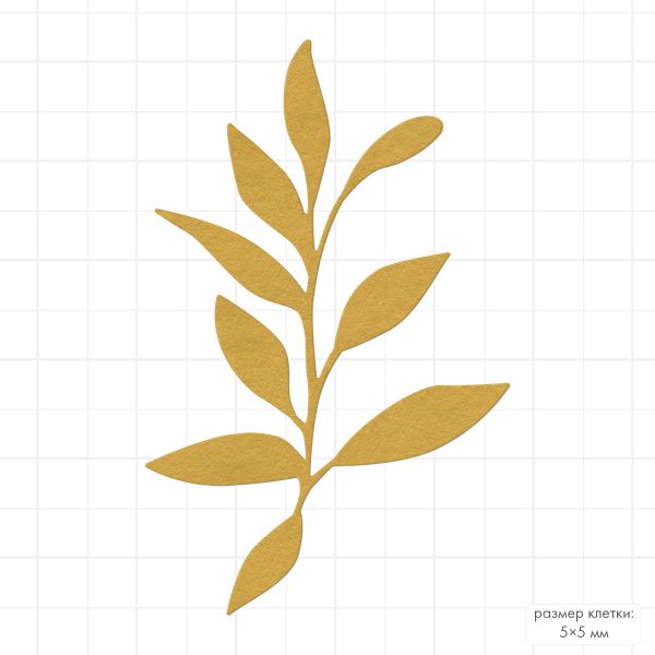 Нож для вырубки 3.9х6.1 см, Веточка DICUT-M0118, Mr.Painter DICUT-M0118