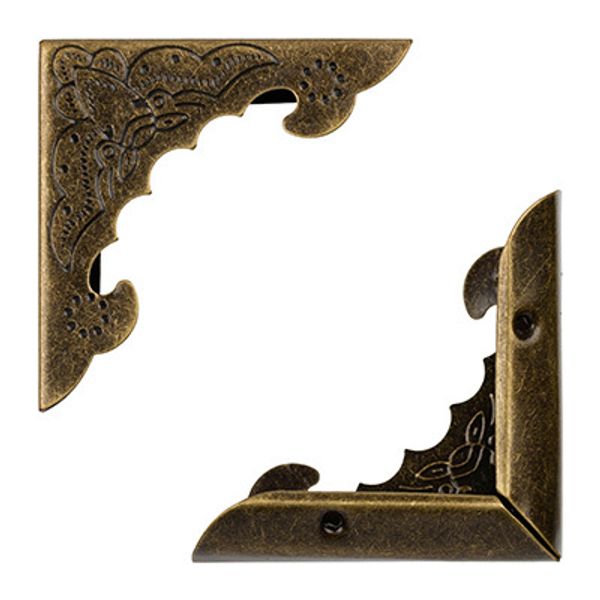 Уголки для альбомов, 10 шт, 23 под античную бронзу, Mr.Painter VIN-23