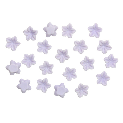 Цветочки для скрапбукинга, 6 мм, 20 шт в упак, светло-сиреневый