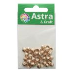 Шапочка для бусин, 3мм 100 шт в упак, Астра, Золото