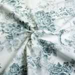 Ранфорс Розы моно 130 г/м², шир.240 см, в нарезке, цв. мята, 10 метров /TOS/