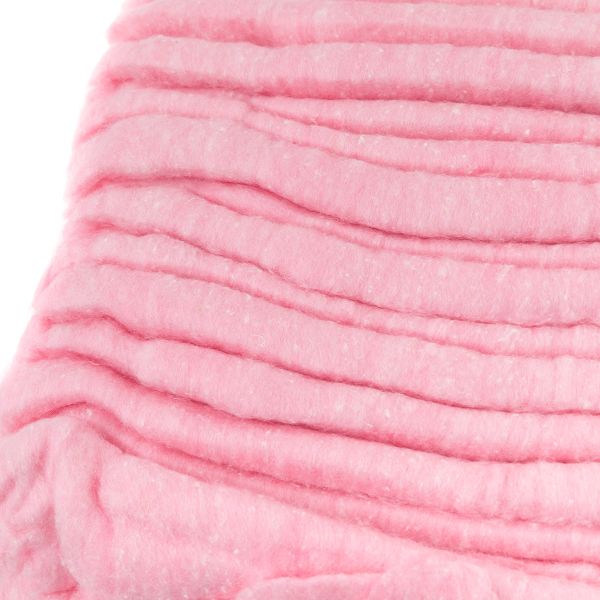 Вата хлопковая зигзаг 100±10 г, №05 розовый, Warmtex VHZ-100