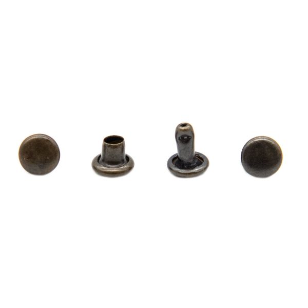 Хольнитены двухсторонние ⌀5 мм, h=5 мм, сталь, New Star №00, антик, уп≈5000 шт