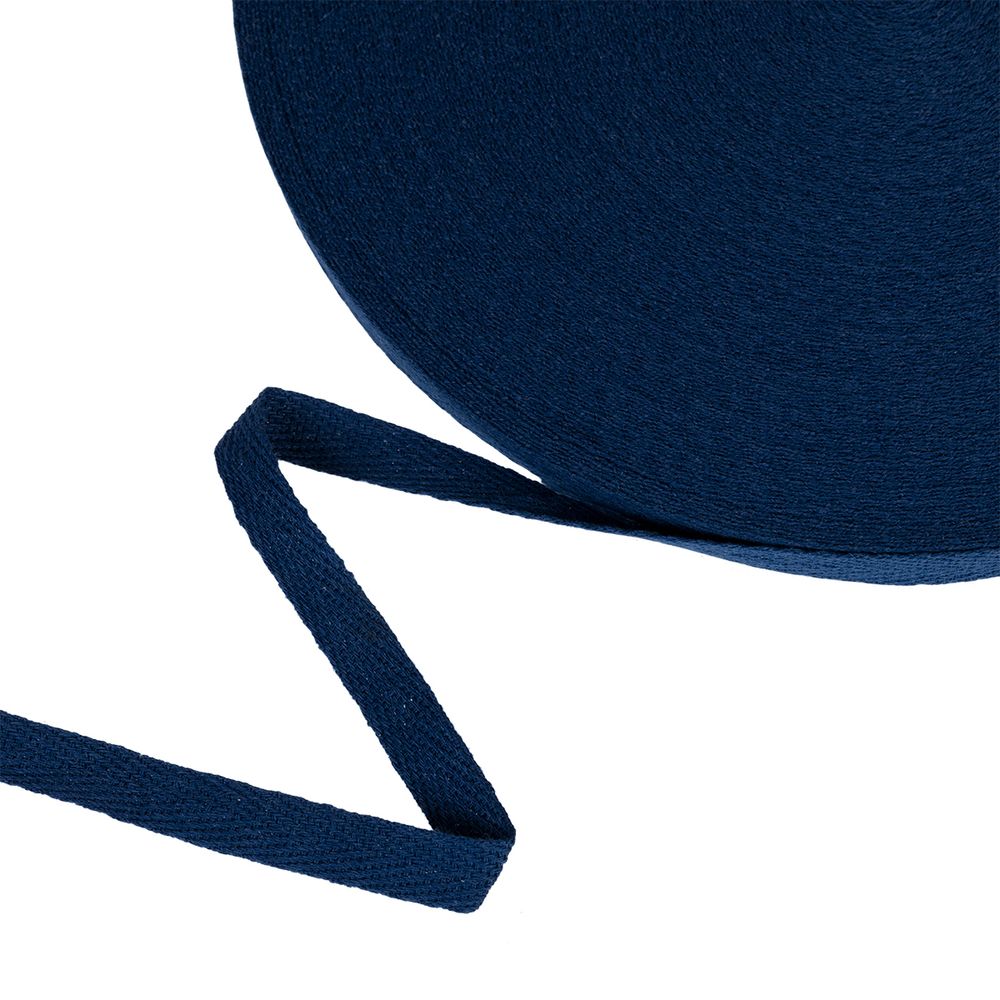 Тесьма (лента) киперная (100% х/б) 10 мм / 50 метров, т.синий/dark blue, Gamma TCT-10