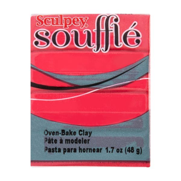 Полимерная глина 48 г, 6004 малиновый, Sculpey SU