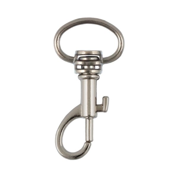 Карабин металл 13.0 мм (33х16 мм), 10 шт, 04 никель, Gamma GH 105/13/10