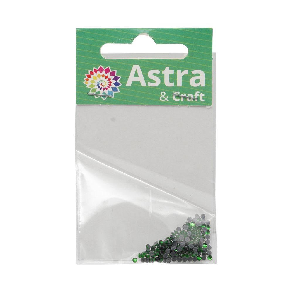 Стразы термоклеевые, 2 мм, ss6, 150 шт/упак (114 зеленый)
