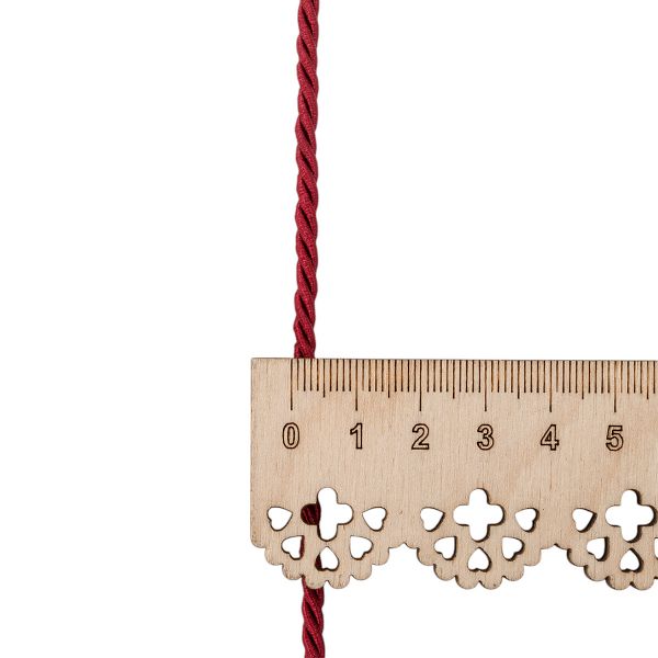 Шнур витой 3мм / 18,29м, 174 винный, 1AS-169