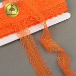 Кружево отделочное в стиле "трикотаж" 30 мм, 1659-1 цв.212A оранжевый уп.27,4м