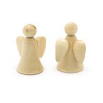 Заготовка из дерева Ангел маленький, h3,5х2,2х1,7см, 2 шт