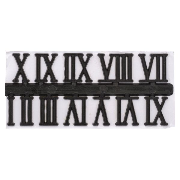 Цифры римские для часов 2,3см (черный), 5AS-088