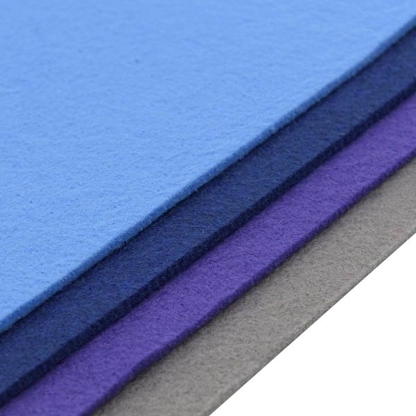 Фетр листовой мягкий 3.0 мм, 20х30см, 4 шт, Astra&Craft, 2