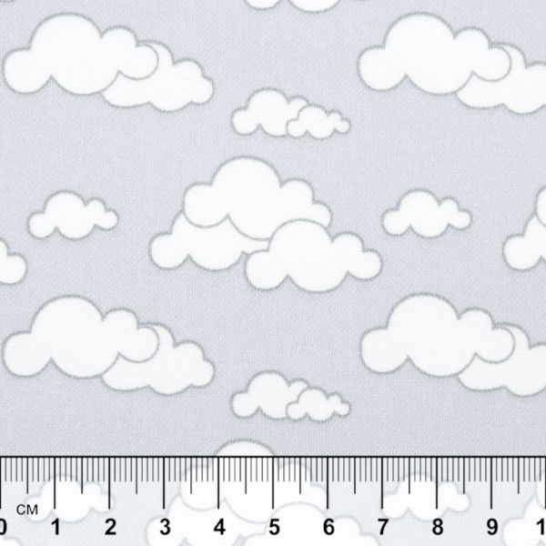 Ткань для пэчворка Peppy Молочные сны фланель, отрез 100х110 см, 175 г/м², МС-21 серый, Peppy