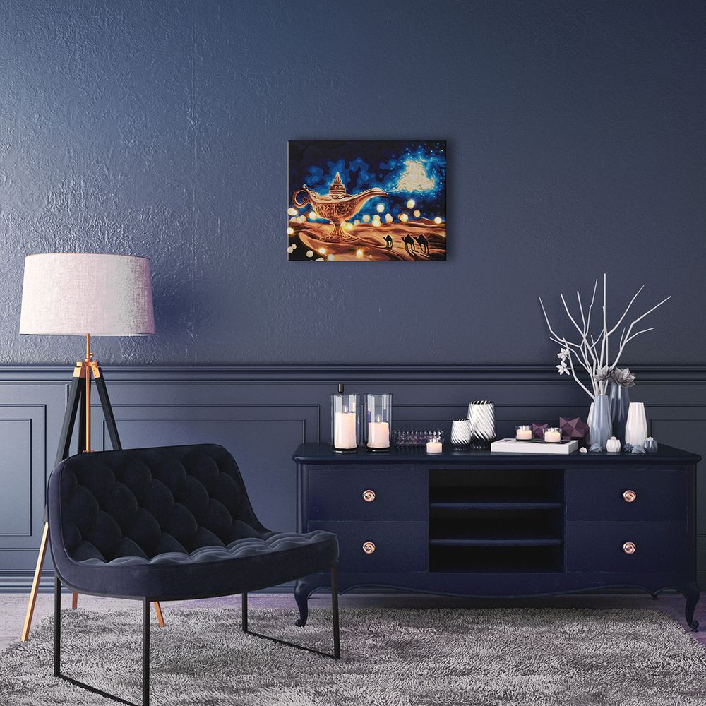 Картина по номерам Фрея PNB/PMDD-265, Волшебная лампа, (со светодиодами) 40х30 см