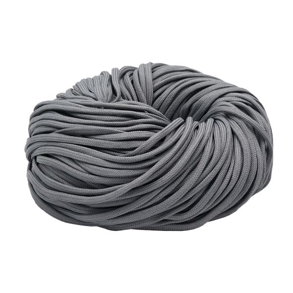 Шнур обувной плетеный ⌀6.0 мм / 100 метров, (диаметр ±1 мм), 012 серый