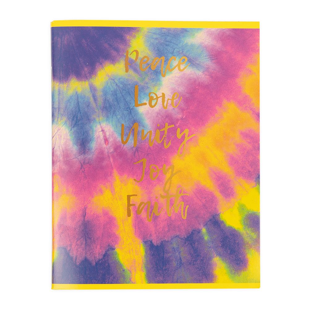 Тетрадь Тай-дай цветной A5 96 л. на скобе 60 г/м², 6 шт, клетка, SVT 961121 01 фиолетово-желтый, Светоч