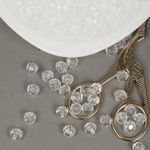 Бусины акрил ⌀8 мм, цв. 17 прозрачный, 50 г, Magic4Hobby