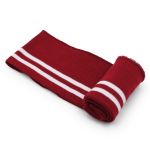 Подвяз (довяз) трикотажный 7.5х80 см, однослойный в полоску, красный/белый