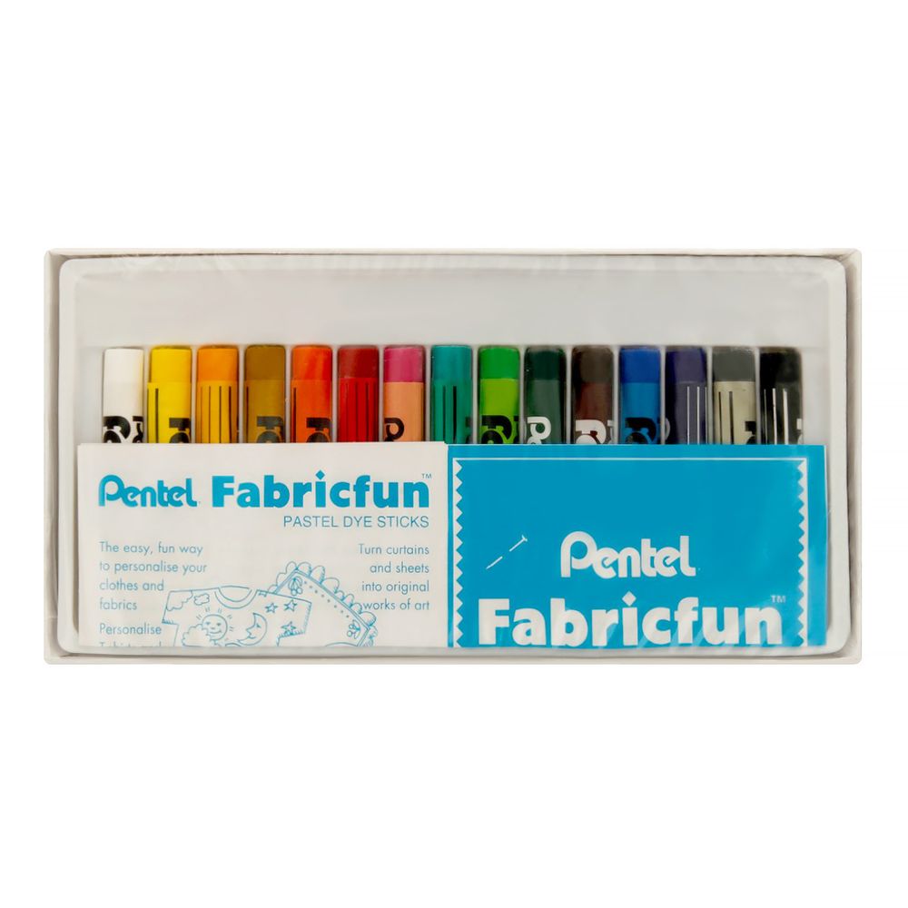 Пастель для ткани Pentel FabricFun Pastels 15 цв, PTS2-15