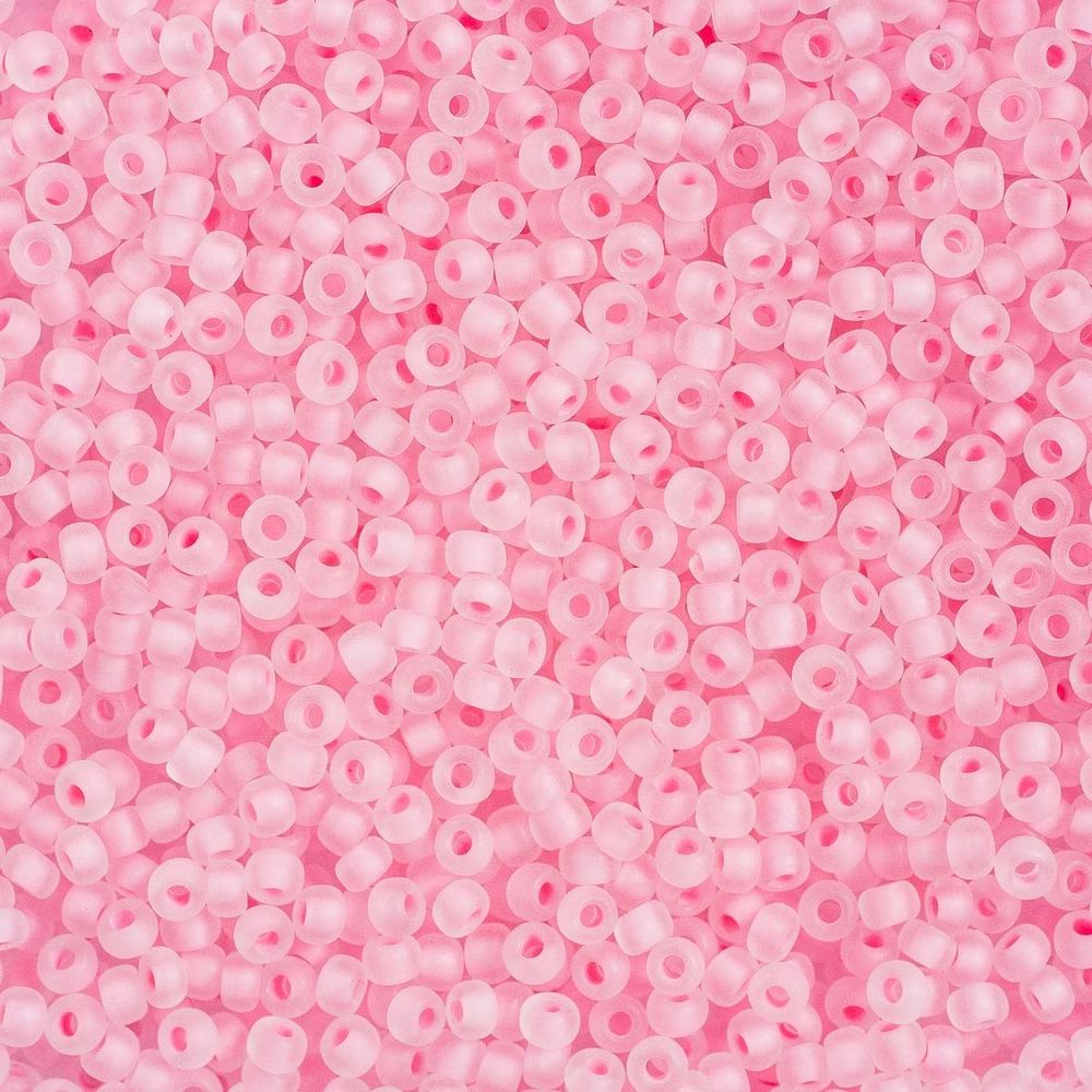 Бисер Preciosa прозрачный матовый с цв. центром, 10/0 (38394), круг. отв., 500 г