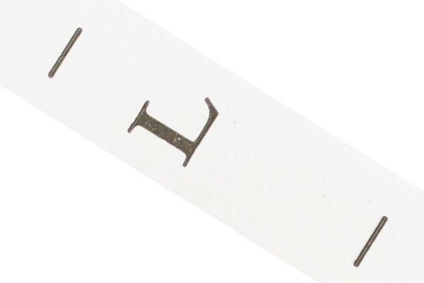 Этикетка-размерник п/э, размер L белый 10х25 мм ТВ в рул. 300 шт