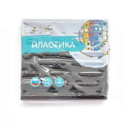 Полимерная глина Artifact, с блестками, цв.291 черный с блестками, 56 г