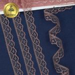 Кружево отделочное в стиле "трикотаж" 12 мм 150-2, цв.14 лиловый, 9.14м