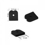 Наконечники для регилина 12 мм, 7223-3023, черный, 20 шт