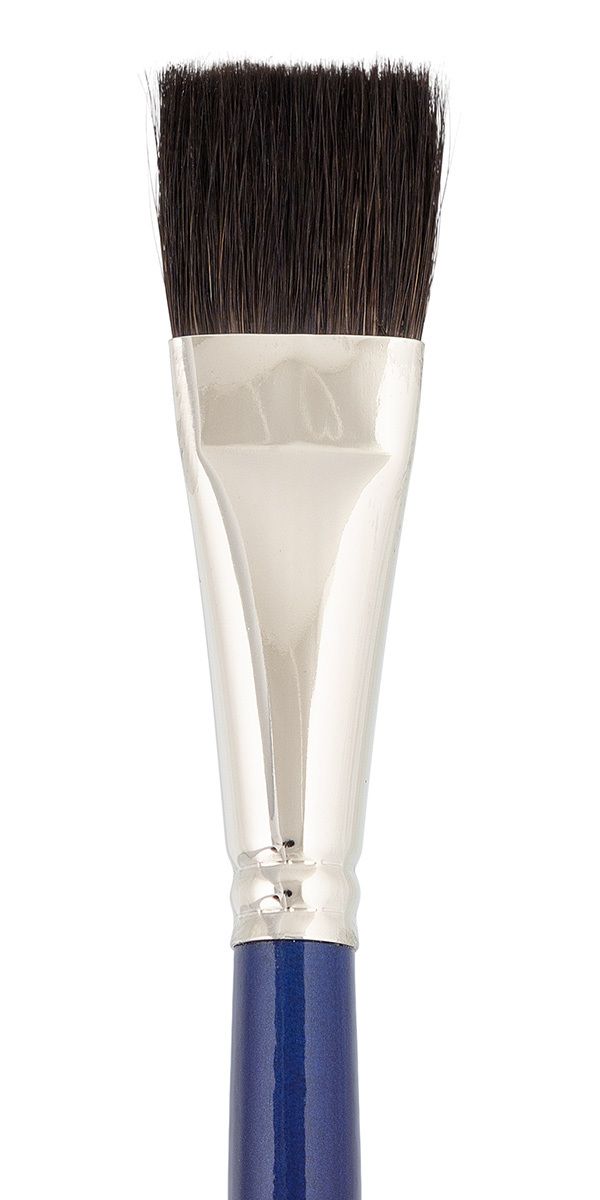 Кисть белка плоская №06, 5 шт, короткая ручка, Vista-Artista 10212-06