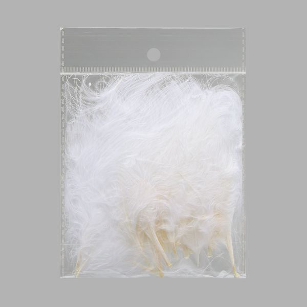 Перья декоративные 5-10см, 25 шт, H-81 белый