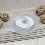 Лента репсовая (в рубчик) 20.0 мм, 130 св.голубой, уп.18,28 м