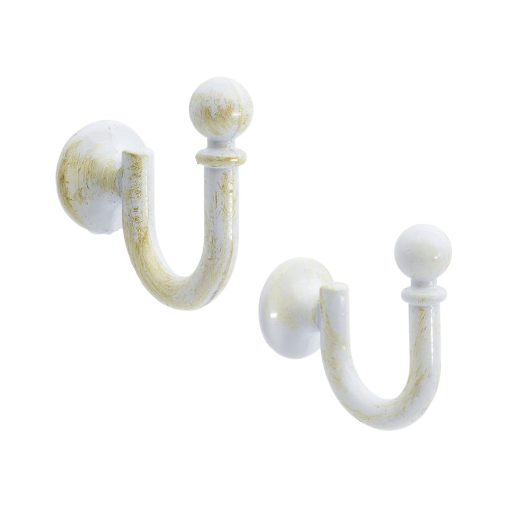 Крючок-держатель для подхватов 35 мм, металл, 9 золото/белый, A681(K-12)