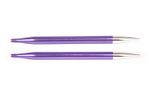 Спицы съемные Knit Pro Zing 7 мм, для длины тросика 28-126 см, алюминий, аметистовый 2 шт, 47509