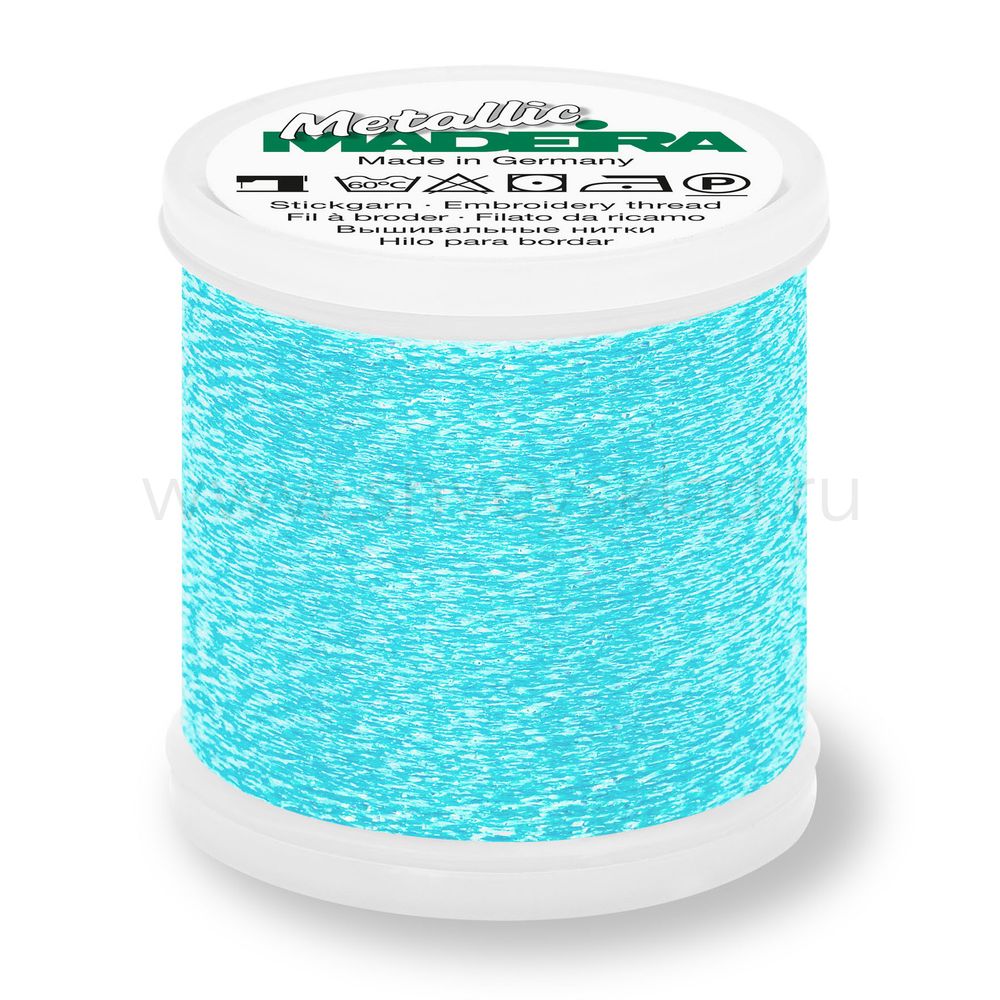 Нитки вышивальные металлизированные Madeira Metallic №40, 200 м, цв. 301, 9842, 5 катушек