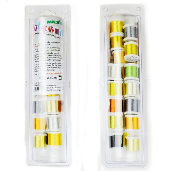 Швейные нитки (набор) Madeira Metallic 20 штх100м Smooth, 8079