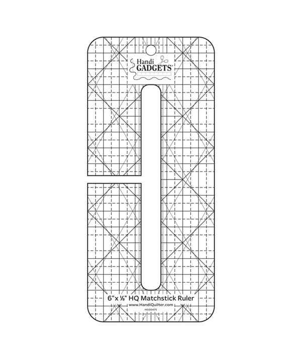 Линейка HQ -Спичка. Для линий с разметочной сеткой шириной - 1/8