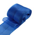 Лента для бантов (капрон) _8 см, 25 м (василек) С3501