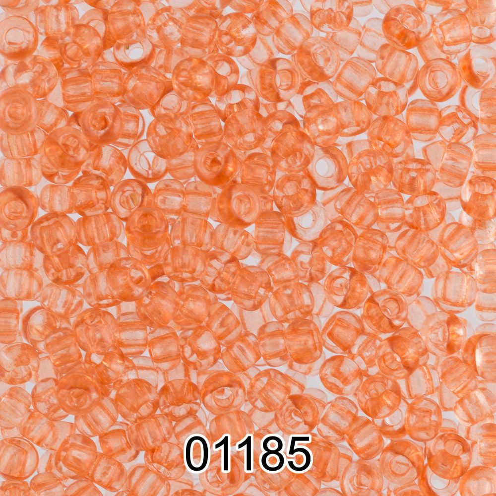Бисер Preciosa круглый 10/0, 2.3 мм, 500 г, 01185 (Ф342) т.оранжевый