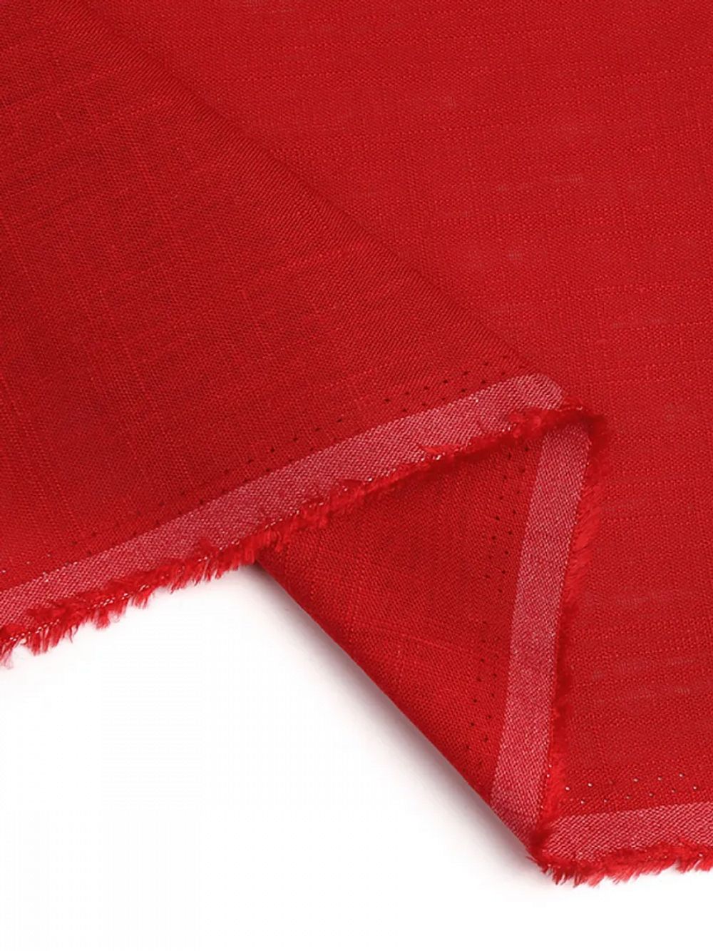 Льняная ткань 190 г/м², 140 см / 2 метра, TBY.Li.1002.06, 06 красный