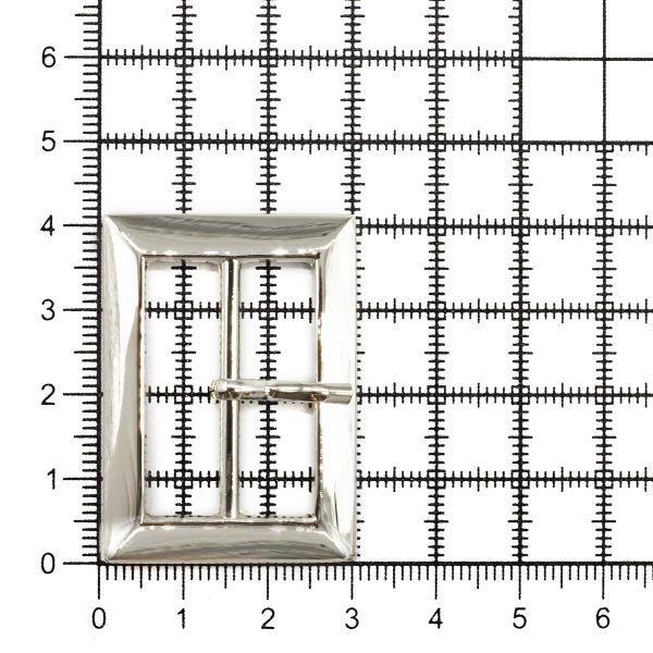Пряжка ременная металл 30 мм. никель, 10 шт, BIG