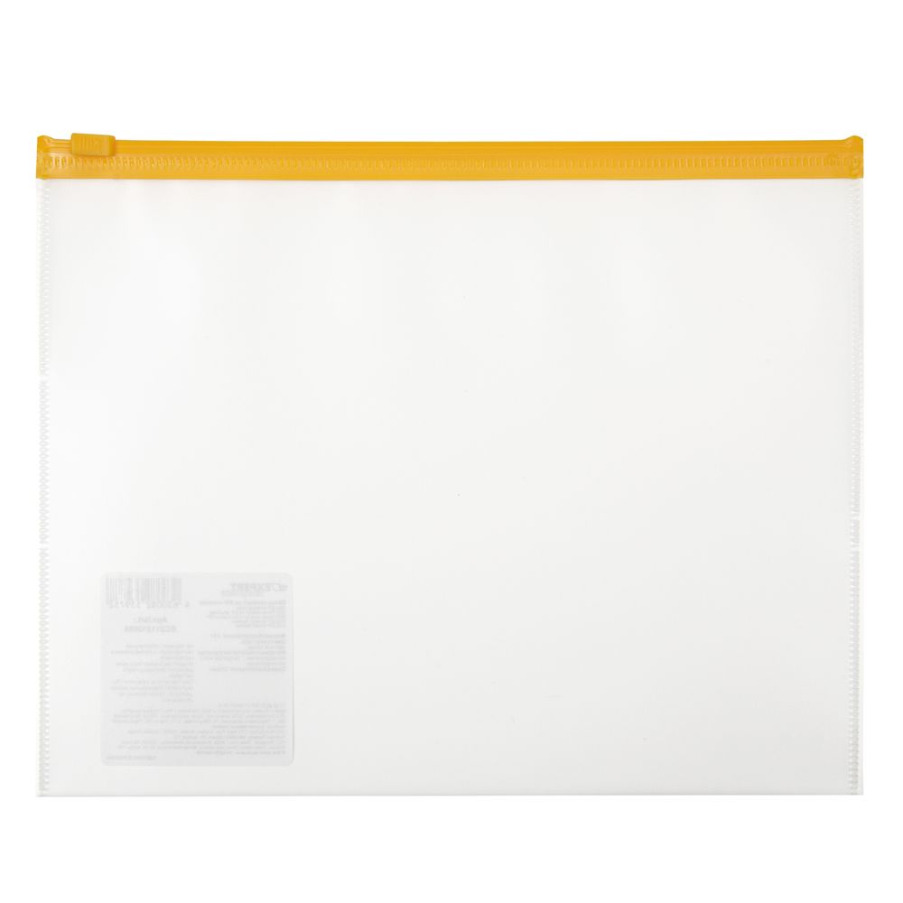 Папка-конверт на ZIP-молнии A5+ 120 мкм песок, 10 шт, желтый замок EC211210095, Expert Complete EC211210095