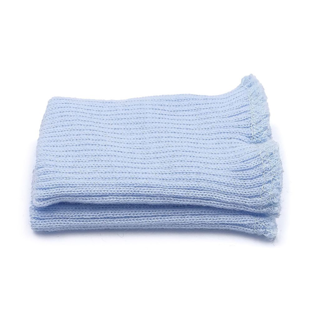 Манжеты трикотажные 7.0х9.5 см, 1 пара, в-84 кристально-голубой