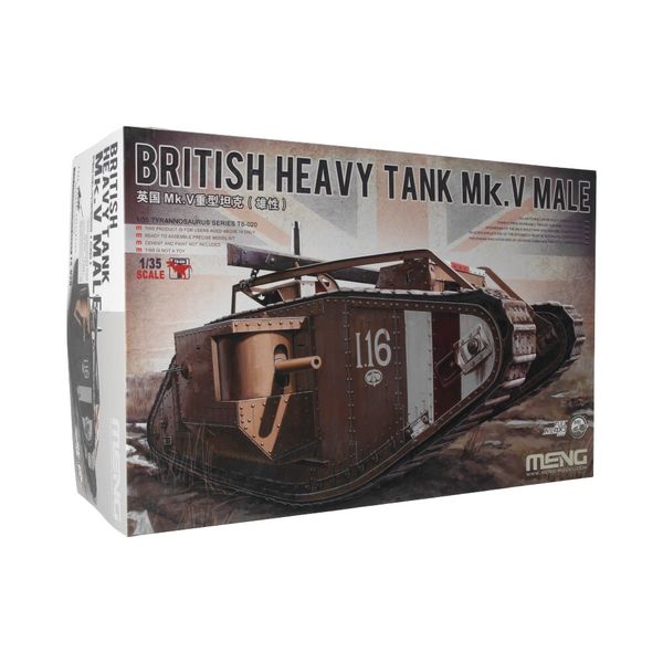 Модель сборная: танк /РП/, Mk.V MALE 1/35, Meng TS-020