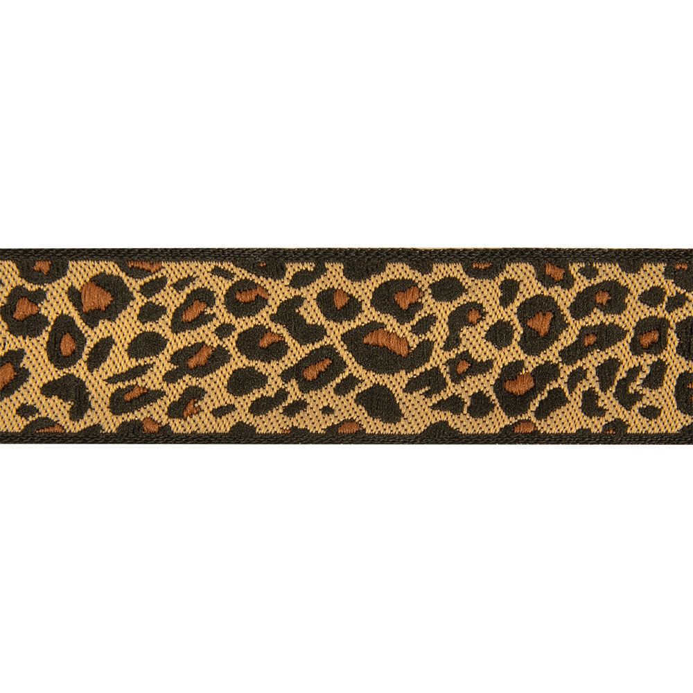 Лента (тесьма) жаккардовая 25.0 мм / 10±0.5 метров, коричневый, Gamma TRJ-96