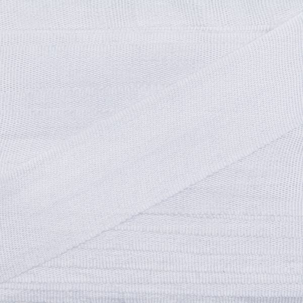 Лента (тесьма) шелковая 13.0 мм / 45.5±0.5 метров, №001 белый, Gamma SR-13