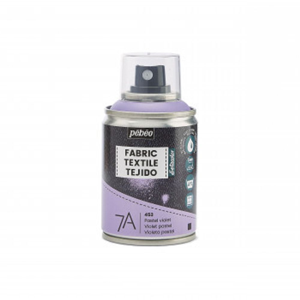Краска для текстиля аэрозольная 7А Spray 100 мл, пастельный фиолетовый 805453, Pebeo