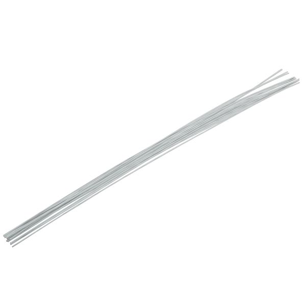 Проволока флористическая в оплетке ⌀1.2 мм, 5х12 шт, 40 см, 02 белый, Blumentag FIW-1.2