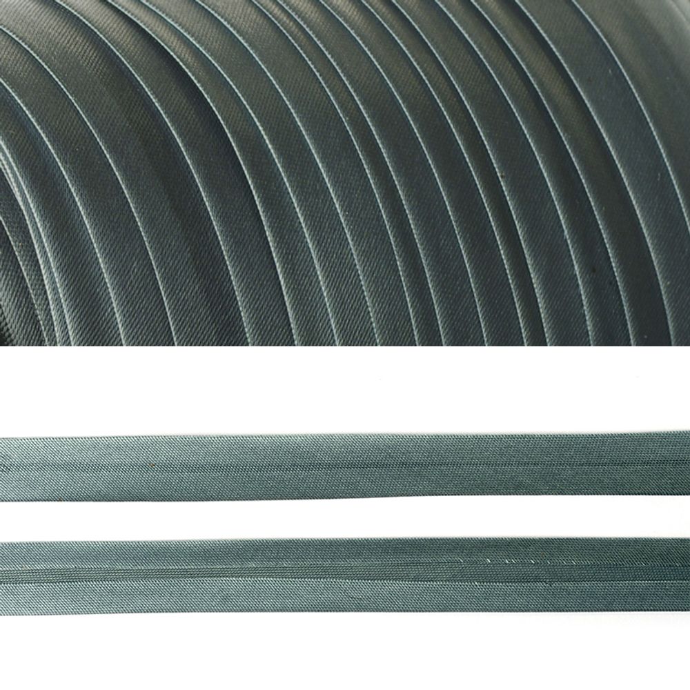 Косая бейка атласная 15 мм / 132±1 метра, BS, 597636, цв.F217 (С320) серо-голубой